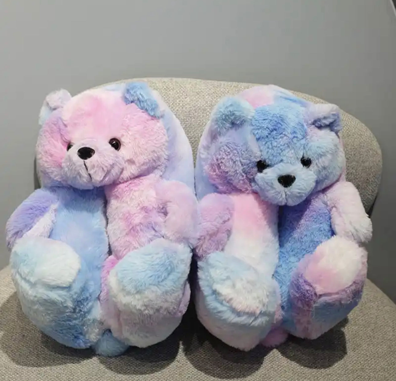 Fluffy Teddy Bear Slippers Women