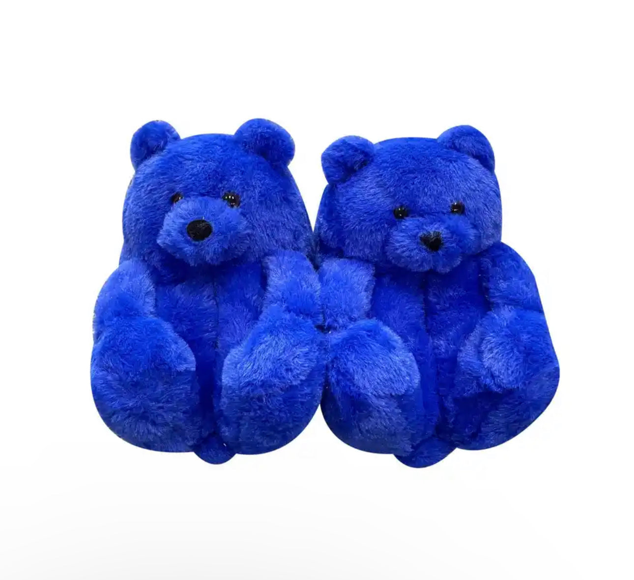 Fluffy Teddy Bear Slippers- Kids