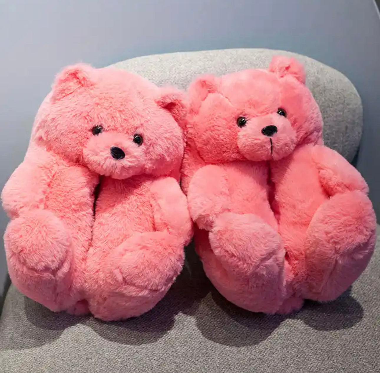 Fluffy Teddy Bear Slippers Women
