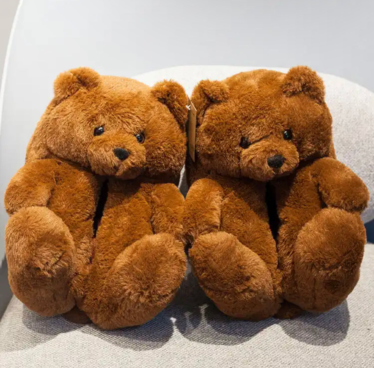 Fluffy Teddy Bear Slippers Women