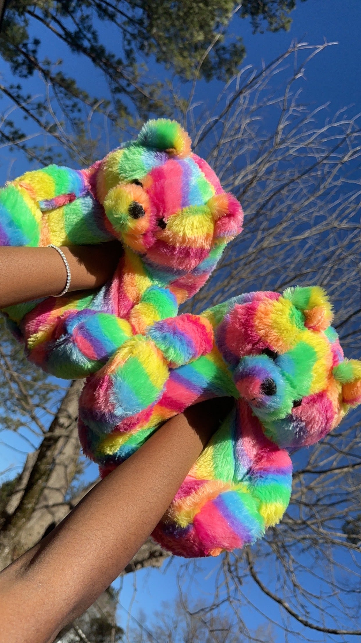 Fluffy Teddy Bear Slippers Women