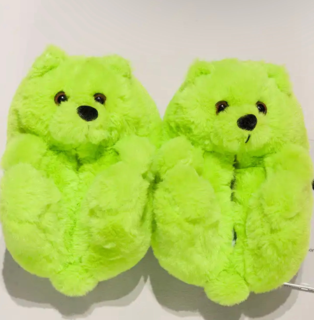 Fluffy Teddy Bear Slippers- Kids